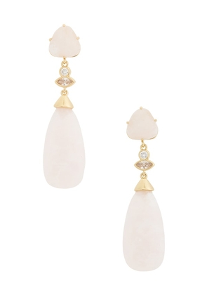 Ettika Solstice Drop Earrings in Rose.