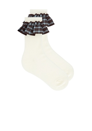 Casa Clara Johnnie Socks in Cream.