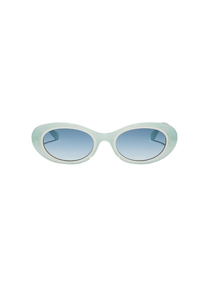 DIFF EYEWEAR X For Love & Lemons Sabrina Sunglasses in Sage.
