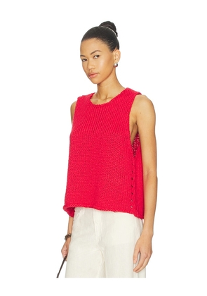 Free People Opal Tank in Red. Size L. Also in S, XS, M, XL.