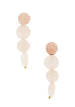 BaubleBar Fatima Drop Earrings in Pink.