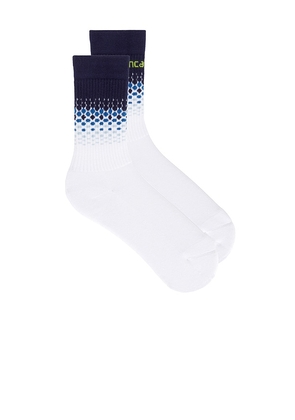 Casablanca Halftone Gradient Socks in Blue. Size S. Also in M, L.