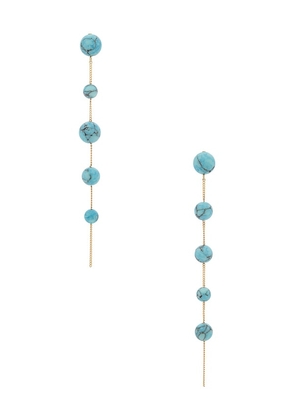 Cult Gaia Atum Earring in Teal.