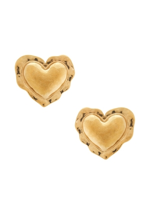 Amber Sceats Sainte Earrings in Metallic Gold.