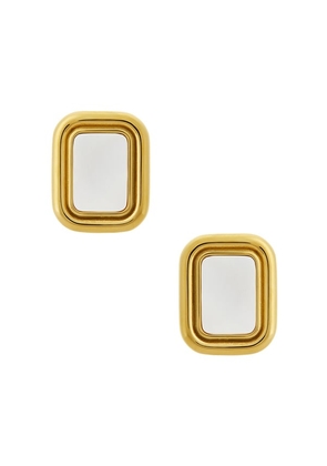 Cendre Leea Earrings in Metallic Gold.
