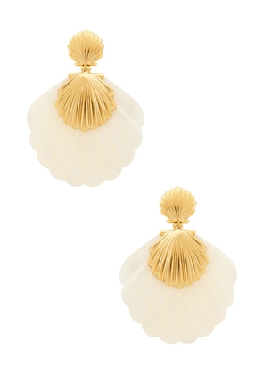Brinker + Eliza Lula Earrings in Ivory.