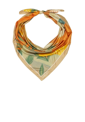 Ettika Coastal Palm Scarf in Orange.