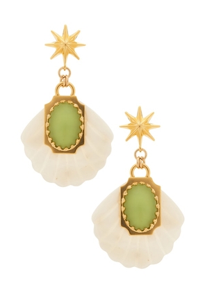 Brinker + Eliza Aperitivo Earrings in Green.