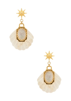 Brinker + Eliza Aperitivo Earrings in White.