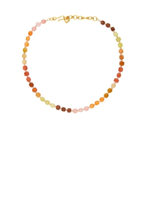 Brinker + Eliza Summer Skies Necklace in Orange.