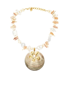 Brinker + Eliza Emme Necklace in White.