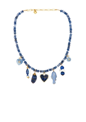 Brinker + Eliza Mantoloking Necklace in Blue.
