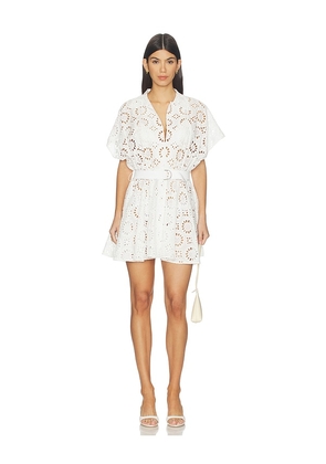 Norma Kamali Super Oversized Boyfriend Shirt Flared Mini Dress in White. Size L. Also in XS, XXS, S, M, XL.