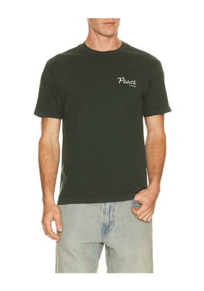 Museum of Peace and Quiet Diner T-Shirt in Green. Size S. Also in XS, M, L, XL/1X.