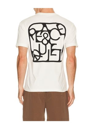Museum of Peace and Quiet Scramble T-Shirt in White. Size L. Also in XS, S, M.
