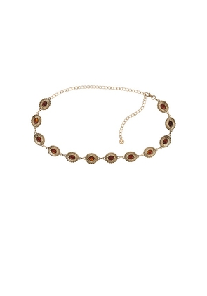 Lovers and Friends Briseis Belt in Metallic Gold.