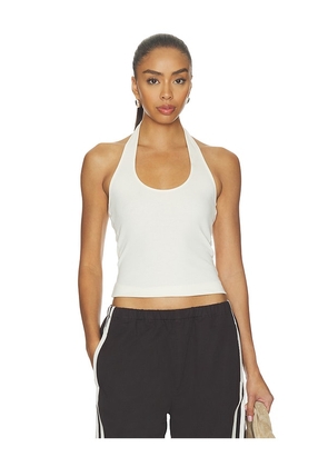 Madewell 90s Halter Top in Ivory. Size L. Also in XXS, XS, S, M, XL, XXL.