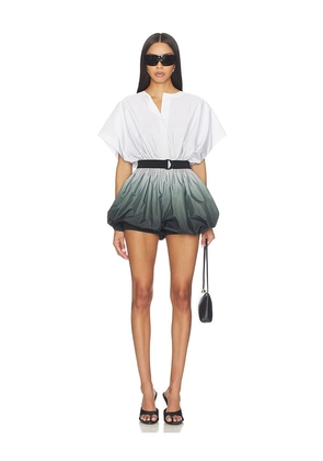 Norma Kamali Super Oversized Sleeveless Puff Jumpshort in White,Black. Size M. Also in XS, S.