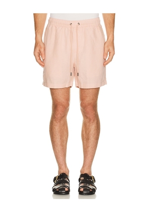 onia Air Linen Pull On Short 6 in Pink. Size L. Also in S, M, XL/1X.