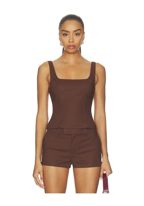 Lovers and Friends Lucia Top in Brown. Size L. Also in XXS, XS, S, M, XL.