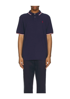 Polo Ralph Lauren Tipped Mesh Classic Polo in Blue. Size L. Also in S, M, XL/1X.