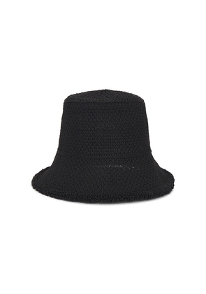 Hat Attack Penny Bucket Hat in Black.