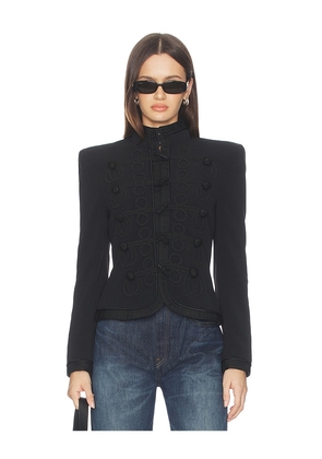 Polo Ralph Lauren Soutache Trim Band Jacket in Black. Size 2. Also in 4.