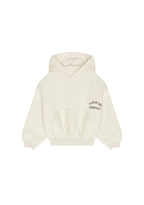 Fear of God ESSENTIALS Kids Classic Hoodie in Grey. Size 2/3. Also in 4/5, 6/7.