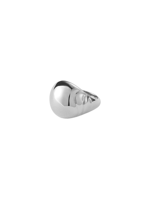 Jenny Bird Nelle Ring in Metallic Silver. Size 6. Also in 7, 8.