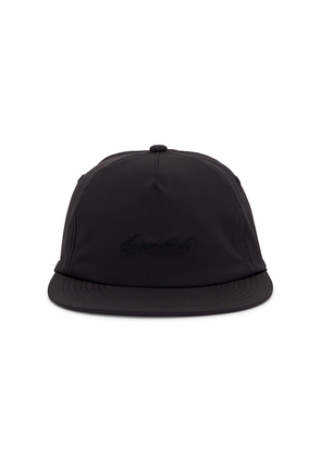 Fear of God ESSENTIALS Signature 5 Panel Hat in Black. Size M/L. Also in XS/S.