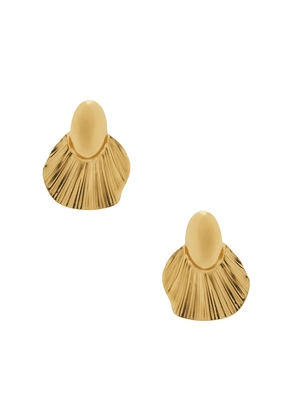Galley Los Angeles Olivia Earrings in Metallic Gold.