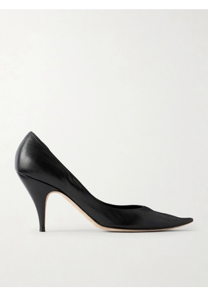 The Row - Liisa Waxed Suede Pumps - Brown - IT35,IT35.5,IT36,IT36.5,IT37,IT37.5,IT38,IT38.5,IT39,IT39.5