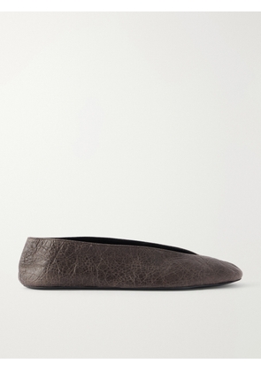 The Row - Fay Leather Ballet Flats - Brown - IT35,IT36,IT37,IT38,IT39,IT40,IT41,IT42