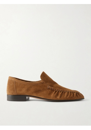 The Row - Soft Suede Loafers - Brown - IT35,IT35.5,IT36,IT36.5,IT37,IT37.5,IT38,IT38.5,IT39,IT39.5,IT40,IT40.5,IT41,IT41.5,IT42
