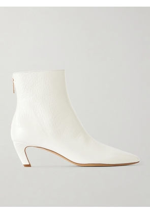 Gabriela Hearst - Clayton 50 Croc-effect Leather Ankle Boots - White - IT36,IT36.5,IT37,IT37.5,IT38,IT38.5,IT39,IT39.5,IT40,IT40.5,IT41,IT41.5,IT42