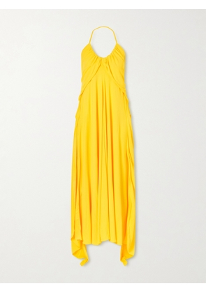Alaïa - Halter Jersey Maxi Dress - Yellow - FR 34,FR 36,FR 38,FR 40,FR 42,FR 44