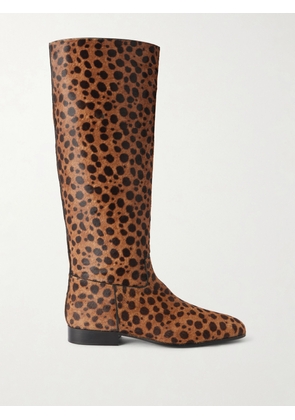 Herbert Levine - Rein It Animal-print Pony-hair Knee Boots - Animal Print - IT36,IT36.5,IT37,IT37.5,IT38,IT38.5,IT39,IT39.5,IT40,IT40.5,IT41,IT41.5,IT42
