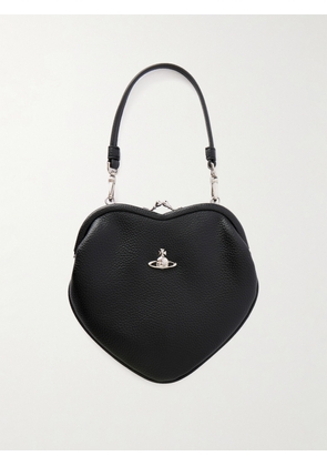 Vivienne Westwood - Belle Heart Logo-appliquéd Leather-effect Shoulder Bag - Black - One size