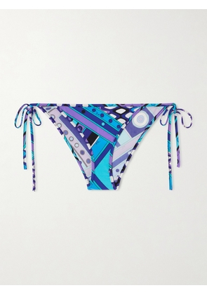 PUCCI - Printed Bikini Briefs - Blue - x small,small,medium,large,x large