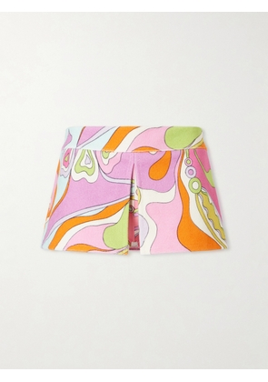 PUCCI - Printed Cotton-terry Shorts - Pink - IT38,IT40,IT42,IT44,IT46,IT48