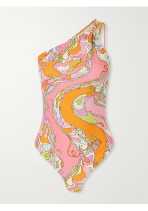 PUCCI - Embellished Printed Swimsuit - Pink - x small,small,medium,large,x large