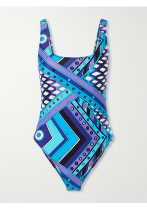 PUCCI - Printed One-piece - Blue - x small,small,medium,large,x large