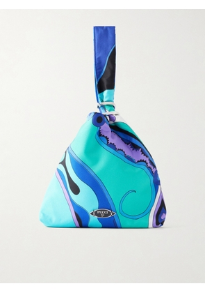 PUCCI - Emilio Printed Silk Twill Clutch Bag - Blue - One size