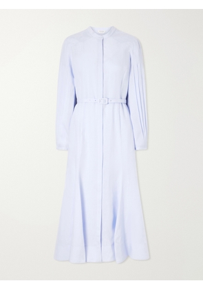Gabriela Hearst - Lydia Belted Linen Midi Dress - Blue - IT36,IT38,IT40,IT42,IT44,IT46,IT48