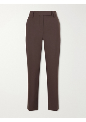 Brunello Cucinelli - Tapered Wool-blend Pants - Brown - IT36,IT38,IT40,IT42,IT44,IT46,IT48,IT50