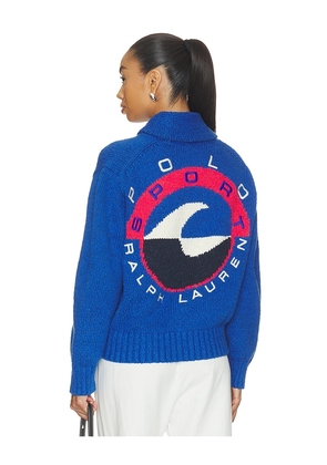 Polo Ralph Lauren Cotton Blend Long Sleeve Cardigan in Blue. Size L. Also in XS, S, M, XL.