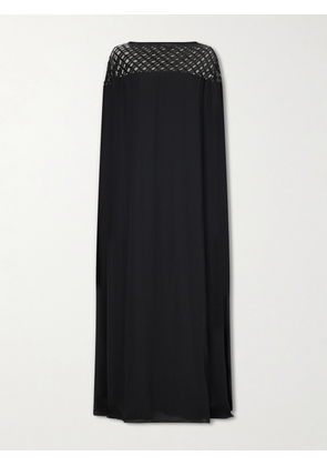 Dima Ayad - Sequin-embellished Crepe Gown - Black - x small,small,medium,large,x large