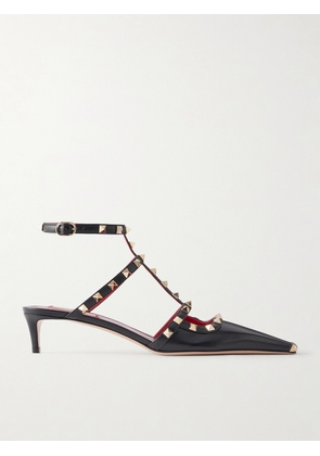 Valentino Garavani - Rockstud 40 Leather Sandals - Black - IT35,IT36,IT36.5,IT37,IT37.5,IT38,IT38.5,IT39,IT39.5,IT40,IT40.5,IT41,IT41.5,IT42