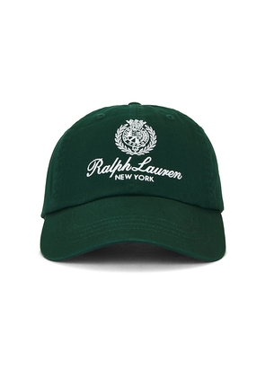 Polo Ralph Lauren Embroidered Script Sport Cap in Green.