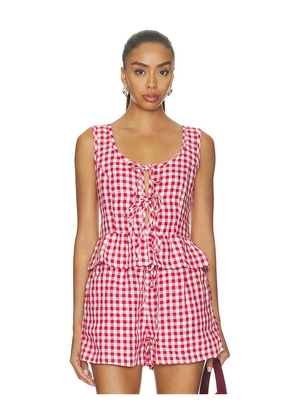 Rails Jonah Top in Red. Size L. Also in XS, S, M, XL.